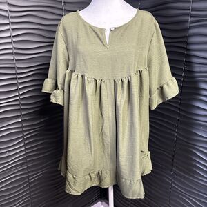 Ruffle High Low Blouse (A338)